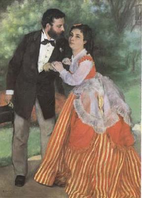 Pierre-Auguste Renoir The Painter Sisley and his Wife (mk09) oil painting picture